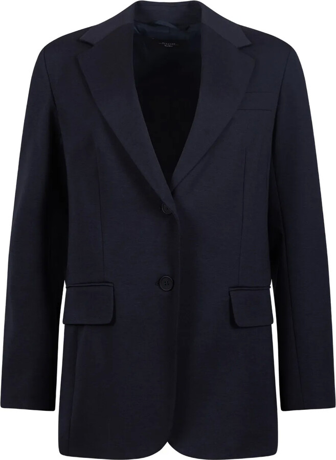 Weekend Max Mara Peak Lapel Two-Button Blazer
