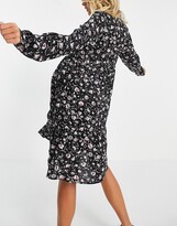 Thumbnail for your product : Mama Licious Mamalicious shirt dress in floral