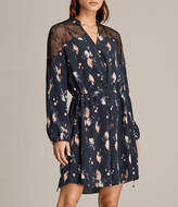 Thumbnail for your product : AllSaints Laya Meadow Silk Dress