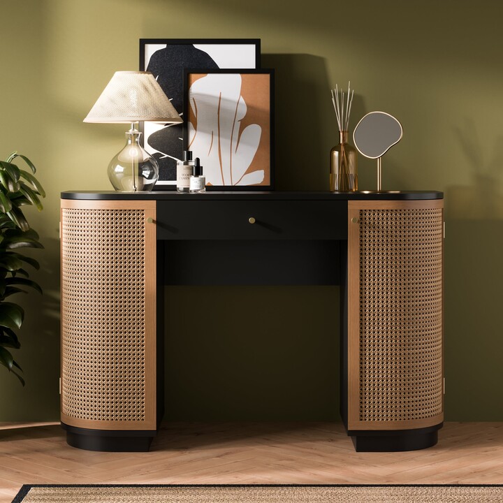 Dunelm Franco Oval Dressing Table Black ShopStyle Bedroom