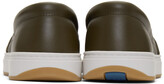 Thumbnail for your product : Bottega Veneta Green Maxi Intrecciato Slip-On Sneakers