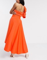 Thumbnail for your product : Laced In Love statement high low skirt co-ord in orange