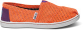 Thumbnail for your product : Toms Orange Two Tone Freetown Youth Classics