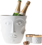 Thumbnail for your product : Sieger by Furstenberg - Faces Champagne Cooler - Satin White