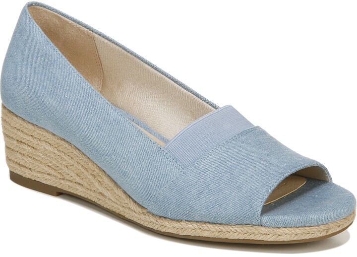 2 inch espadrille wedge sandals