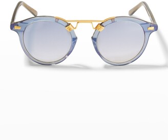 Krewe St. Louis Round Mirrored Sunglasses