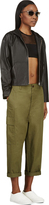 Thumbnail for your product : Junya Watanabe Pink Green Cropped Wide Leg Cargo Trousers