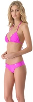 Thumbnail for your product : Luli Fama Cosita Buena Wavy Triangle Bikini Top