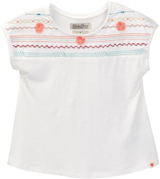 Lucky Brand Embroidered Yoke Top (Toddler Girls)