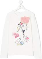 Thumbnail for your product : Liu Jo Kids printed long sleeved T-shirt