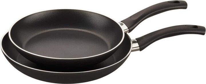 Ballarini Pisa 2-Piece Aluminum Nonstick Frying Pan Set in black