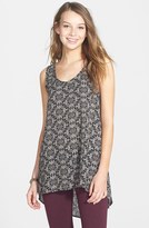 Thumbnail for your product : Painted Threads Chiffon High/Low Tunic Tank (Juniors)