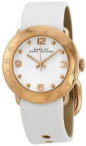 Thumbnail for your product : Marc by Marc Jacobs Amy White Dial White Leather Ladies Watch MBM1180