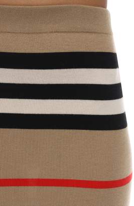 Burberry Intarsia Merino Wool Knit Pencil Skirt
