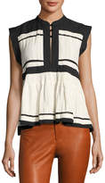 Thumbnail for your product : Etoile Isabel Marant Ransom Cotton Voile Blouse, Beige