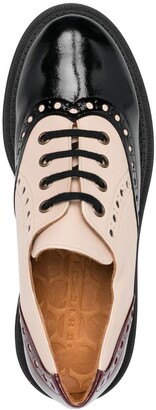 Chie Mihara Colour-Block Leather Brogues