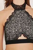 Thumbnail for your product : Forever 21 FOREVER 21+ Lace Halter Crop Top
