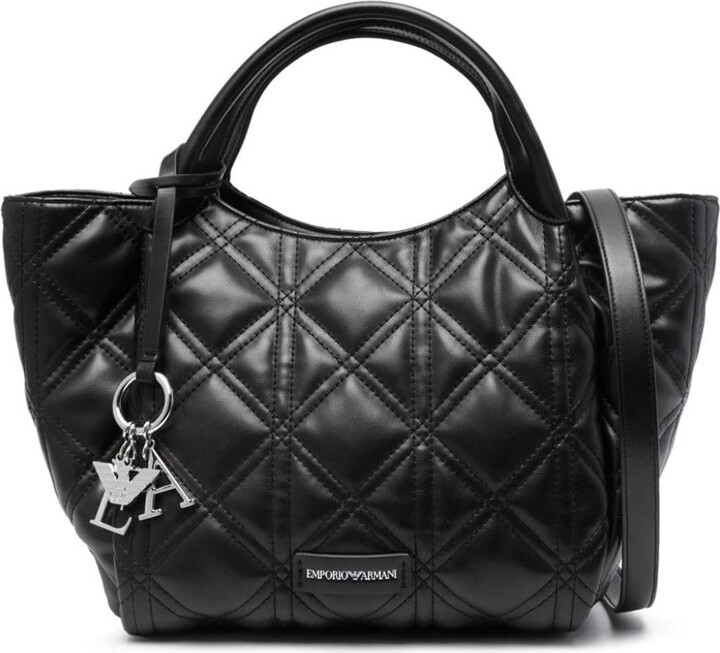 EA7 Emporio Armani Quilted shopping bag ShopStyle