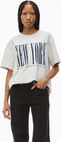 Thumbnail for your product : Alexander Wang Unisex Ny Puff Graphic Tee In Compact Jersey Light Heather Grey