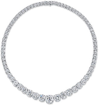 Rahaminov Round Diamond Collar Necklace, 55.26 TCW