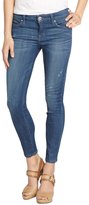 Thumbnail for your product : Level 99 burma blue 'Summer Janice' cropped ultra skinny jeans