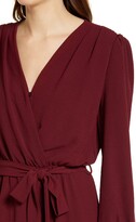 Thumbnail for your product : Fraiche by J Wrap Front Long Sleeve Dress