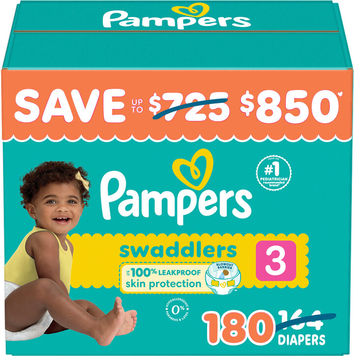 Pampers Swaddlers Diapers:- Size 3