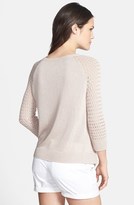Thumbnail for your product : Halogen Open Stitch Raglan Sleeve Sweater (Regular & Petite)