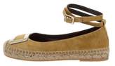 Thumbnail for your product : Roger Vivier Suede Espadrille Flats