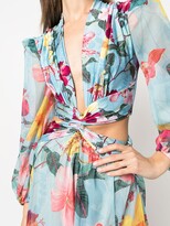 Thumbnail for your product : PatBO Hibiscus Cut-out Maxi Dress