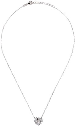 As 29 18kt white gold Roselia Flower medium diamond necklace