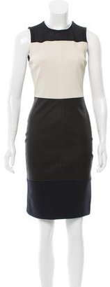 A.L.C. Curil Sleeveless Leather-Accented Dress w/ Tags