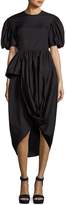 Thumbnail for your product : Simone Rocha Short-Sleeve Tulip-Skirt Dress, Black
