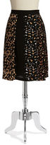 Thumbnail for your product : Vince Camuto Leopard Print Skater Skirt