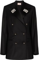 Thumbnail for your product : Christopher Kane Double-Breasted Tuxedo Blazer