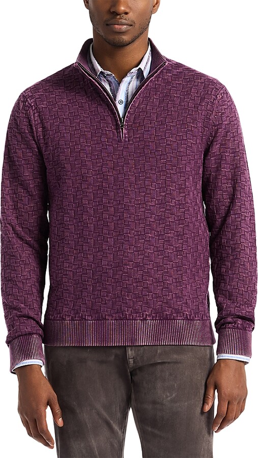 Robert Graham Aubin Quarter Zip Sweater