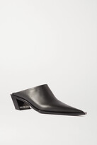 Balenciaga 80mm Drapy Mules - Farfetch | Leather mules, Balenciaga, Balenciaga womens