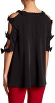 Thumbnail for your product : Gracia Cutout Bow Sleeve Top