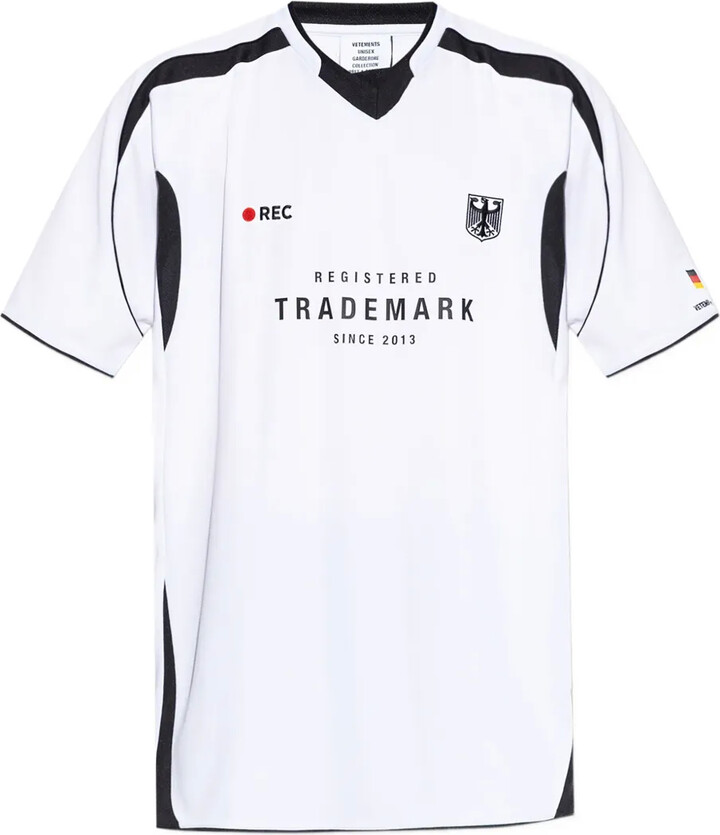 Vetements panelled graphic-print T-shirt