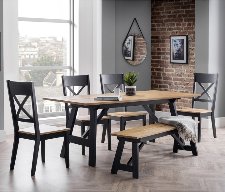 Dunelm Hockley Dining Table Oak Black ShopStyle
