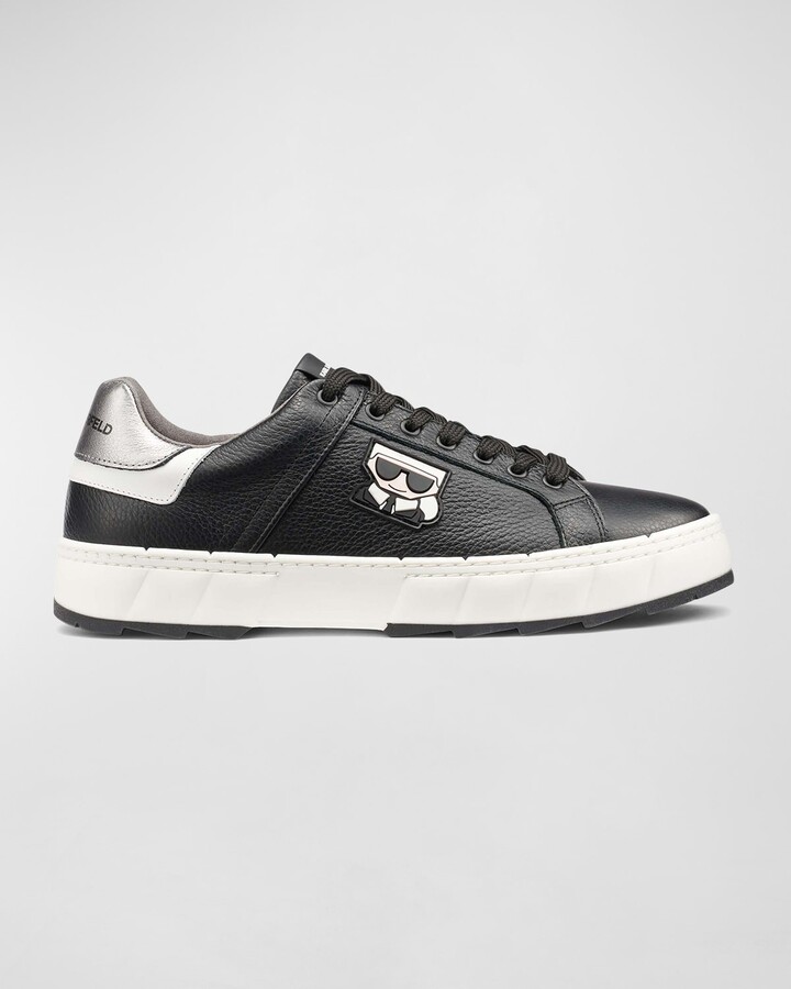 Karl Lagerfeld Paris Men's Head Leather LowTop Sneakers ShopStyle
