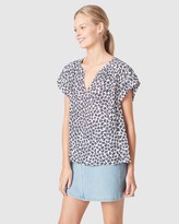 Thumbnail for your product : French Connection Women's Shirts & Blouses - Textured Flutter Sleeve Shirt