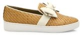 Thumbnail for your product : Michael Kors Val Woven Bow Skate Sneakers