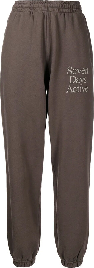 7 DAYS ACTIVE Logo-Print Track Pants