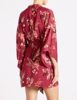 Thumbnail for your product : Marks and Spencer Satin Floral Print Dressing Gown