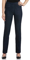 Thumbnail for your product : Westbound the PARK AVE fit Novelty Straight-Leg Pull-On Denim Pants