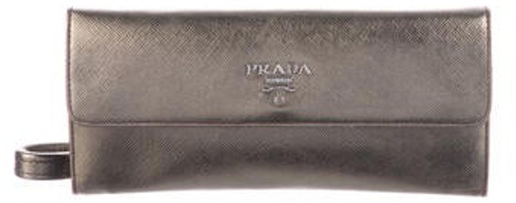 Prada Saffiano Metal Wallet On Chain 