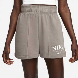 Nike Logo Print Sports Shorts In Cotton Mix