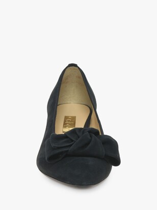 Gabor Karry Suede Bow Detail Court Shoes, Blue