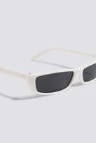 Thumbnail for your product : Na Kd Accessories Wide Rectangle Sunglasses White